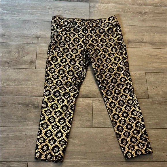 Old Navy Black and Gold Geometric Straight Leg Jumpsuit - Picture 5 of 16